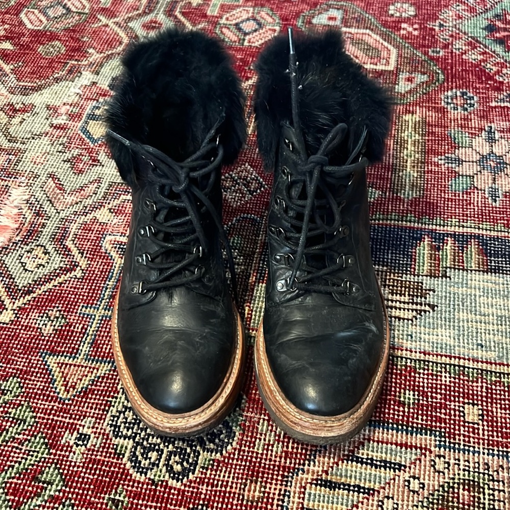 Botkier Leather / Fur Winter Boots